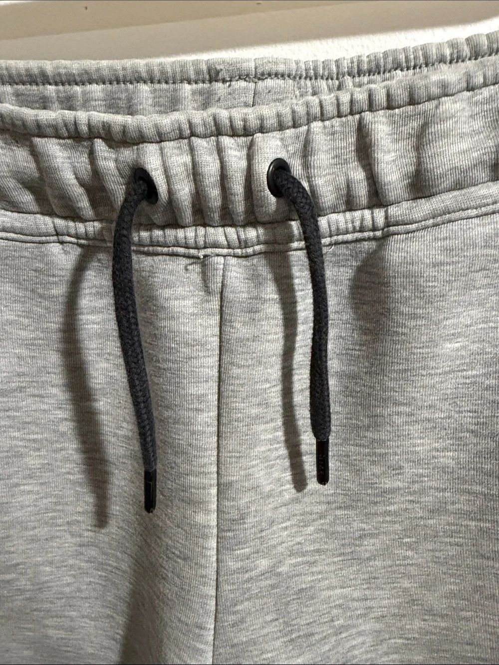 Nike Gray Fleece Kids Shorts with Black Accents